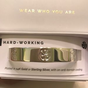 Pieces of Me silver plated cuff bracelet. New!